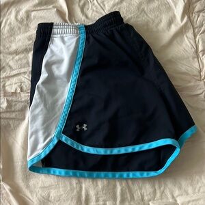 Under Armour Black and White Athletic Shorts